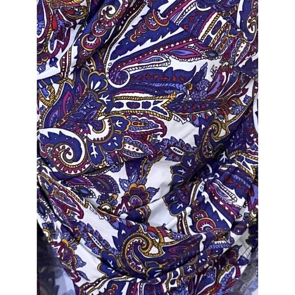 Lands' End Women's 6P Halter Swimsuit Paisley Petite Vacation Resort Summer - Picture 2 of 6